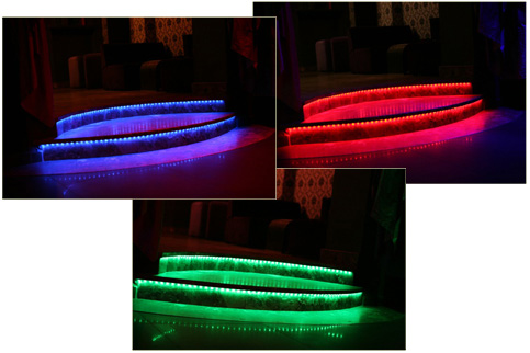 oświetlenie schodów taśmą LED
